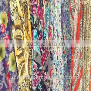 STOCK Chiffon Printed KG BASE /100% Polyester Fabric thumbnail-4