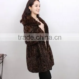 Fashion Genuine Knitted Mink Fur Coat for Women MC10 thumbnail-3