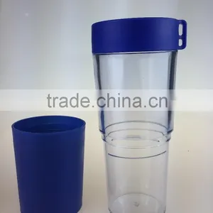 NEW Single Wall Plastic Bottle Cold Water Drink Bottle thumbnail-1