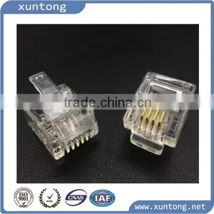 High Quality RJ45 8P8C Plastic Male Telephone Cable Connector Network Crystal Head Modular Plugs thumbnail-1