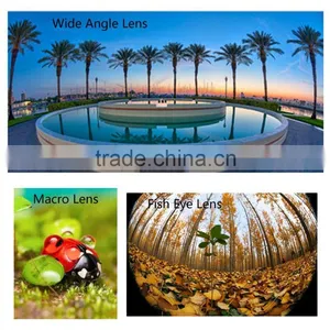 Universal Clip Detachable 3 in 1 Fish Eye Lens Wide Angle Macro Optical Lens Cell Phone Camera Lens thumbnail-3