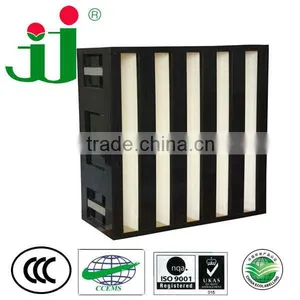 99.99 Hepa Air Filter Large Volume Hepa v Shape With ISO9001 CE Certificated thumbnail-2