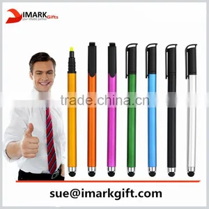 Double Tips Water Color Pen and Stylus Pen Colored Matt Finish Highlighter Pen thumbnail-1