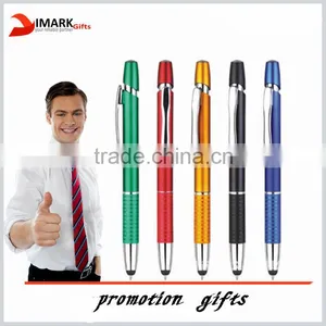 Click-action Touch Ballpoint Pen Glitter Grip Part Stylus Pen thumbnail-1