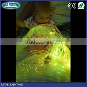 Transparent PVC Protection 3*1.0mm Fluorescent Fiber Optic Cable for Fiber Lamp Using thumbnail-2