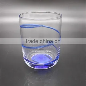 Wholesale Clear Highball Glass With Color Rim thumbnail-1