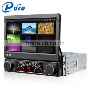 7 Inch Singel Din GPS Radio Player LCD HD Car DVD Player With AUX/Bluetooth/GPS thumbnail-4