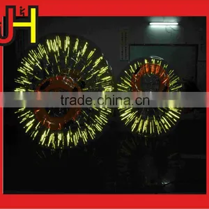 2.6m High Quality Giant Light Inflatable Zorb Ball on Night thumbnail-3