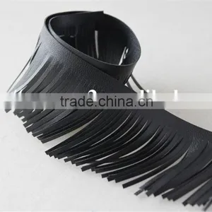 High Quality 4.5cm Black Simplify Design Tassel Lace Trims for Clothing thumbnail-5