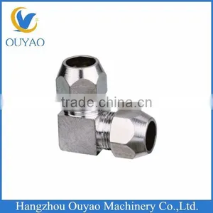 Nickel Plated Brass Compression Connectors Tees Elbows thumbnail-2