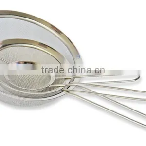 Food Strainer Set Fine Stainless Steel Fine Mesh Strainers, Colanders thumbnail-1
