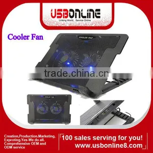 2014 SUMMER LAPTOP COOLER COOLING PAD 2 FAN STAND WITH 2 USB HUB FOR 15 17" LAPTOP YL339A thumbnail-1