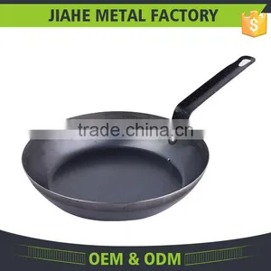High Quality Carbon Steel Frying Pan With Steel Handle thumbnail-1