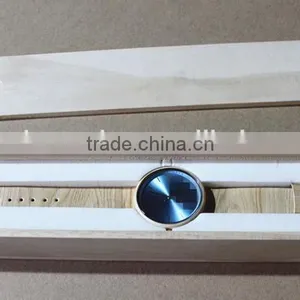 Wholesale Hot Stamping Logo Pine Wooden Watch Box thumbnail-3