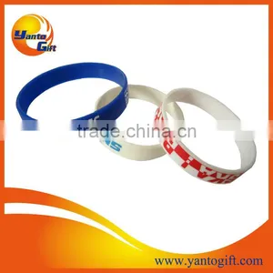 Custom Logo Printed Silicone Wristband With Country Flag Design thumbnail-1