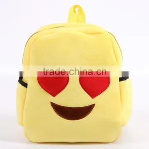 Free Simple Lovely Cotton Fabric Emoji Backpack thumbnail-5