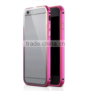 4.7-inch Mobile Phone Bumper & Transparent Rear Plate Back Cover for IPhone6 thumbnail-4