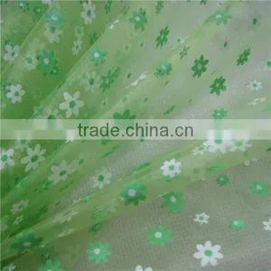 OG002 Hotsale Flower Printed Organza Fabric thumbnail-4