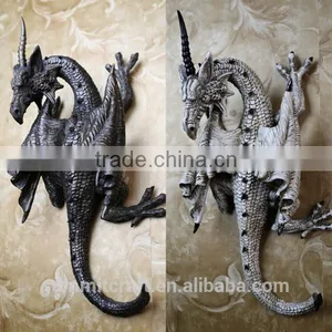 3d Wall Decor Artificial Resin Wall Hanging Dragon Figurine thumbnail-1