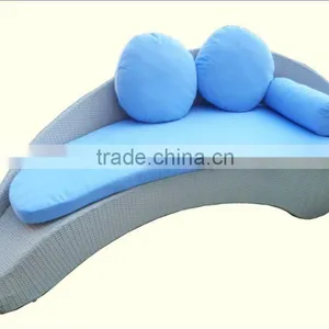 Outdoor Furniture Lazy Beach Side Bed Rattan Sunlounger thumbnail-2