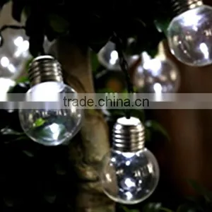 10-LED Solar Light Bulb Hanging Garden Lantern String Light thumbnail-1