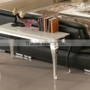 Stainless Steel Frame Console Tables of Marble Top 2015 New Arrival thumbnail-1