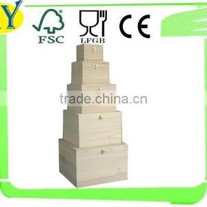 High Quality Unfinished Wooden Box for Packing thumbnail-1