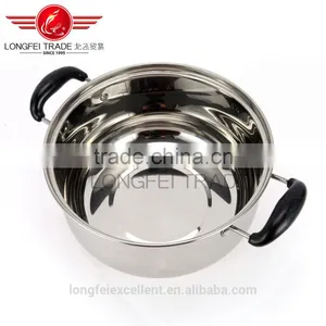 Zhejiang China Insulation Handle Cheap Best Quality Wholesale Stainless Steel American High Cookware Soup Pot thumbnail-6