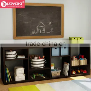 Hot Sale Wood Cube Storage Shelf Easy Assembly Collection Bookcase 4 Tiers Multifunction Bookshelf Wholesale thumbnail-2