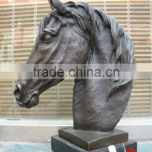 Metal Garden Decorative Horse Head Statue thumbnail-1