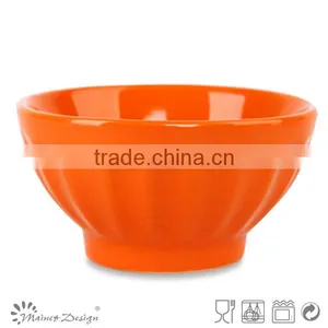 Stoneware Embossed Rice Bowl/ceramic Bowl thumbnail-2