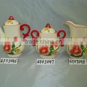 Ceramic Tea Pot,tea/coffee/sugar Kitchen Storage,household Ware thumbnail-1