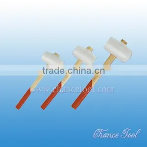 White Headed Rubber Mallet With Inverting Wooden Handle STM009 thumbnail-1