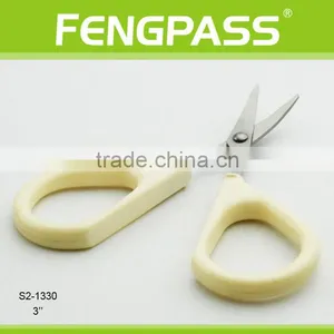 S2-1330 3" Inch 2CR13 Stainless Steel With PP Handle Baby Nail Scissors thumbnail-3