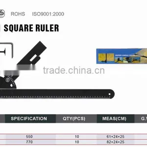 Adjustable Square Angle Ruler With Protractor thumbnail-2