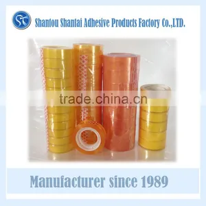 Yellowish Color 12mm 18mm Stationery Tape for Paper Box Packaging thumbnail-1