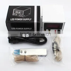 Professonal Tattoo Machine Power Supply Kit Set w/ Clip Cord, Foot Pedal thumbnail-1