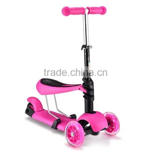 3 in 1 Function Child Scooter Kids Scooter With Optional Color Popular Cheap Scooter thumbnail-1