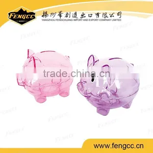 Mini Plastic Coin Bank Money Piggy Bank Eyeglass Pig Bank thumbnail-2