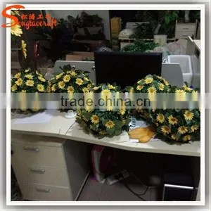Decorative Artificial Plastic Flower Bonsai Tree for Sale thumbnail-3