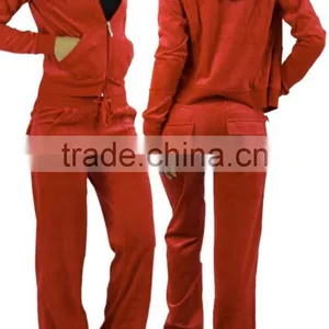 Comfy Soft Plush Velour Suit Hoodie Sweat Set Tracksuit thumbnail-2