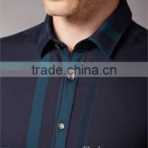 Egyptian Cotton Plaid Men Shirt SHL101 thumbnail-5
