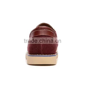 Wine Red Brogue Men Leather Shoes Relaxation Have Sample, High Quality Adults Casual Shoes Fashion for Men Business Fashion Styl thumbnail-5