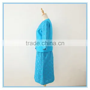 Latest Design Bubble Heavy Embroidery Church Suits for Female thumbnail-2