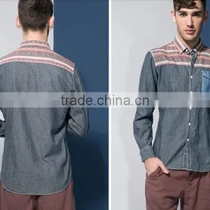 Mens Jeans Shirt With New Fashion Printed 22 thumbnail-2