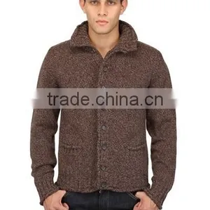 High Quality Hot Sell Man Heavy Knit Cardigan thumbnail-1