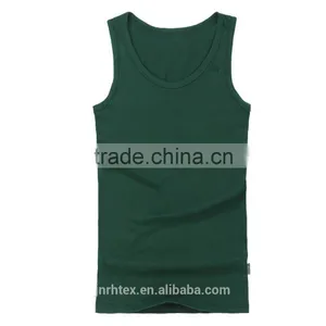 Custom no Design Plain 100% Cotton Tank Top thumbnail-3