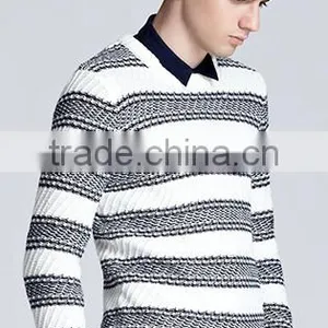 China Selling Striped Clothes Cashmere Jacquard Sweater for Men thumbnail-3