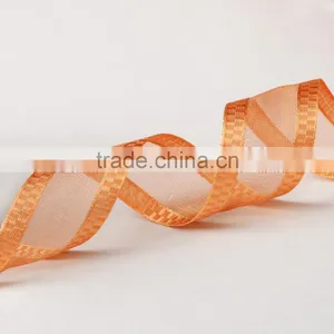 25mm Jacquard Sheer Organza Ribbon thumbnail-2