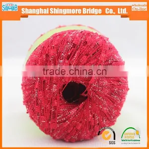 Fancy Yarn Manufacturer Hot Sales Oeko Tex 100 Quality Nylon Polyester Lurex Ladder Yarn With 50 Gram Balls thumbnail-1